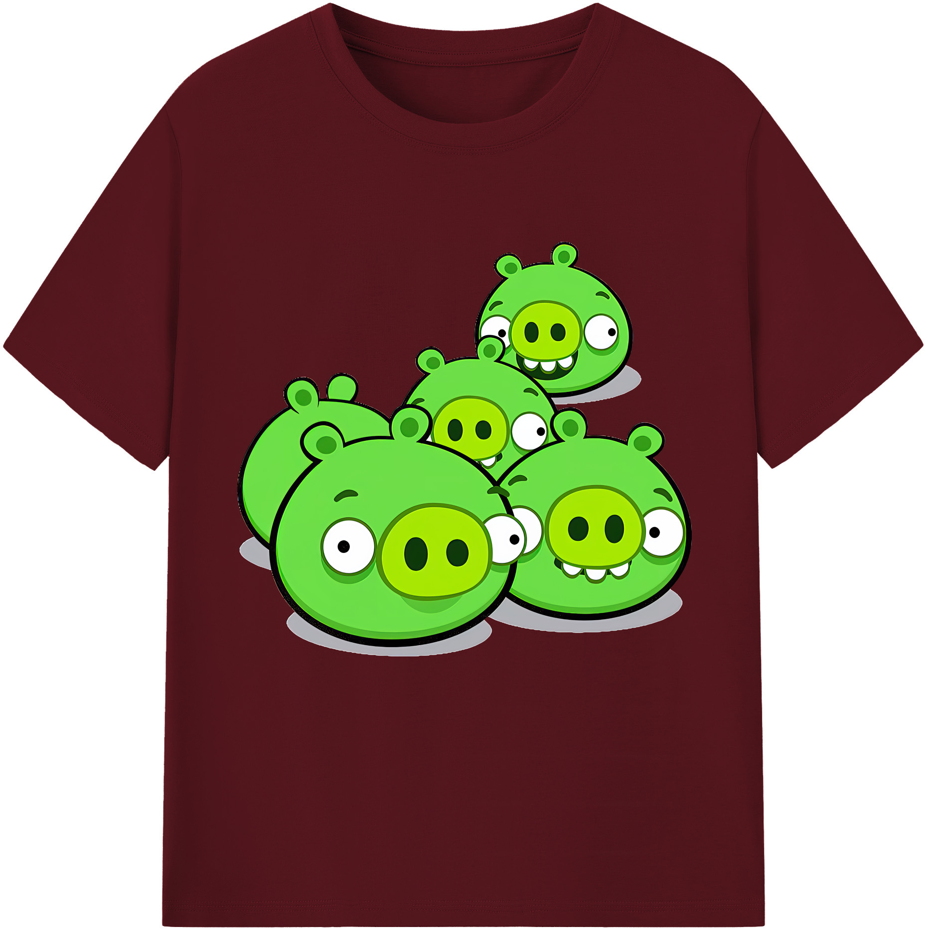 （画像用） Angry Birds アングリーバード 綿100％半袖Tシャツ（フロントプリント）